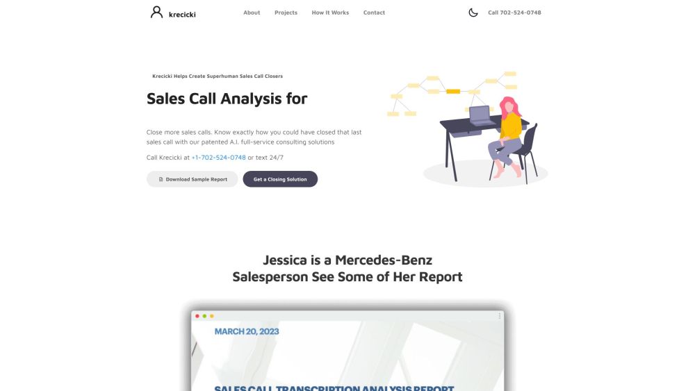 Krecicki - A.I. Sales Call Analysis : Improve Sales Techniques with A.I.