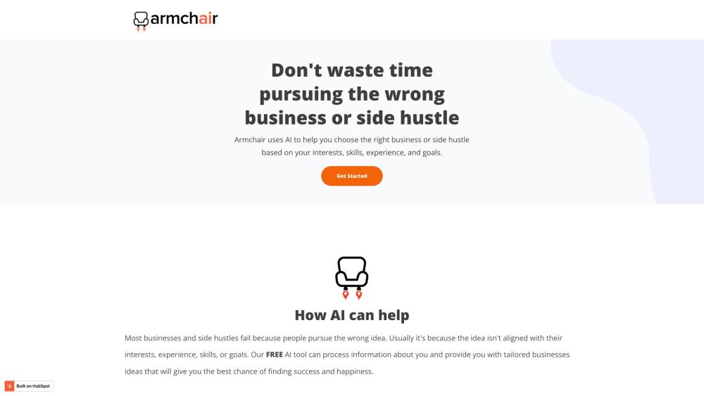 Armchair.ai: AI-Powered Side Hustle Generator & Validator Tool