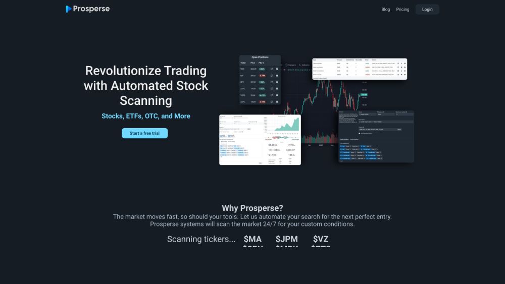 Prosperse | Automated Stock Scanning : Powerful, Customizable Tools