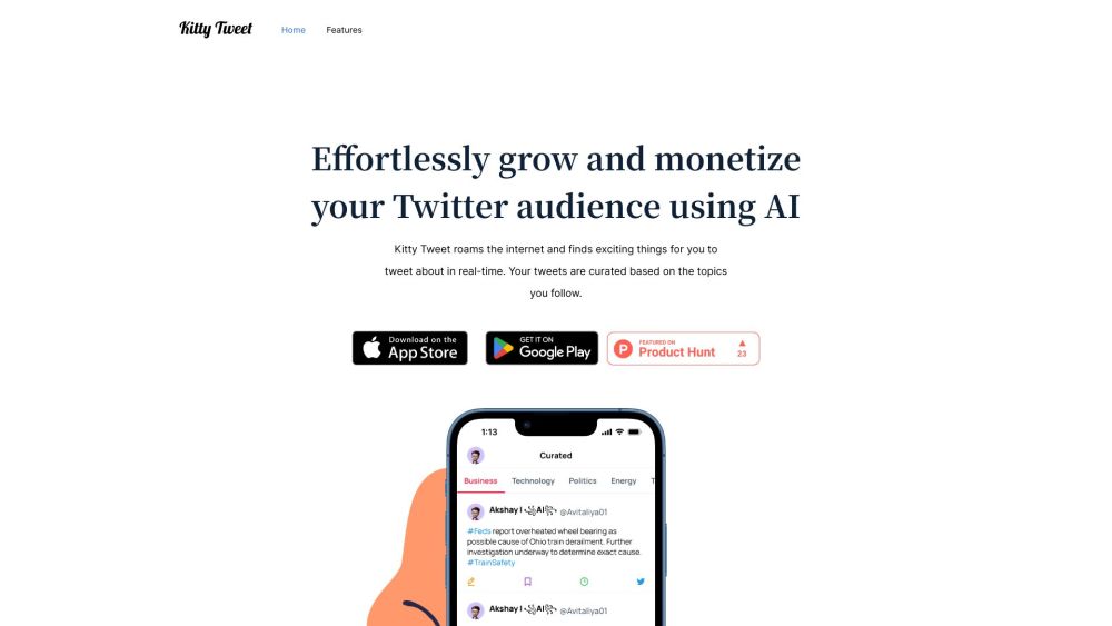 Kitty Tweet: AI Twitter Growth, Monetization & Real-Time Engagement