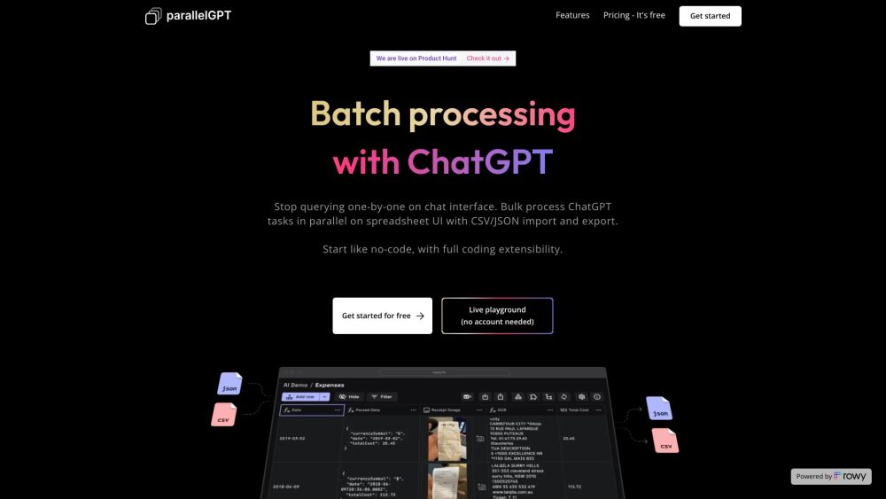 Batch / Bulk processing for ChatGPT AI : Use cases, Pricing, Reviews, Core features, alternatives