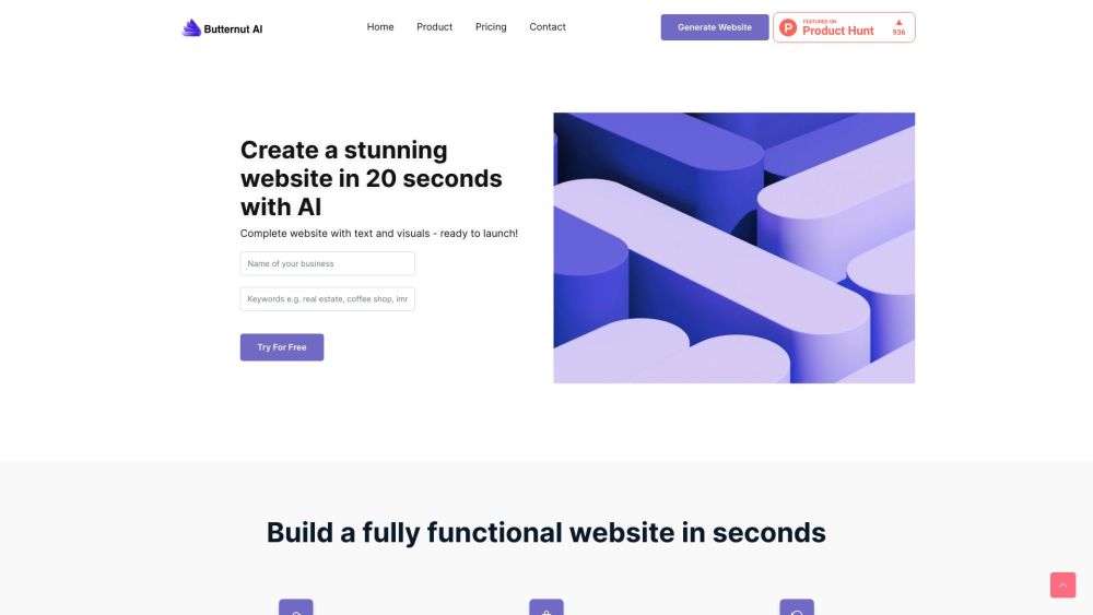 Butternut.ai: Create Websites Without Coding Using Generative AI