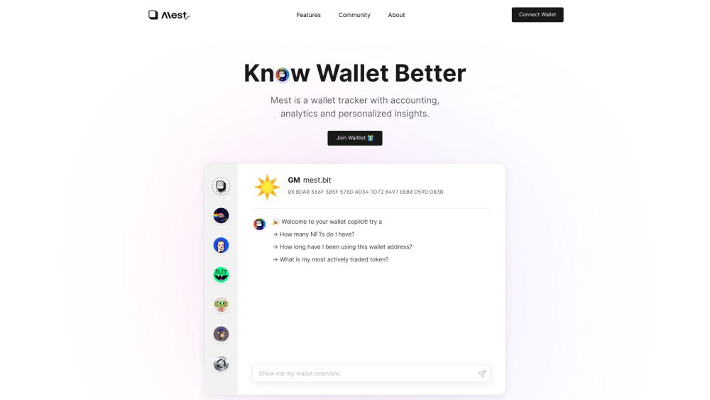 Mest: Wallet Tracker - Accounting, Analytics & Personalized Insights