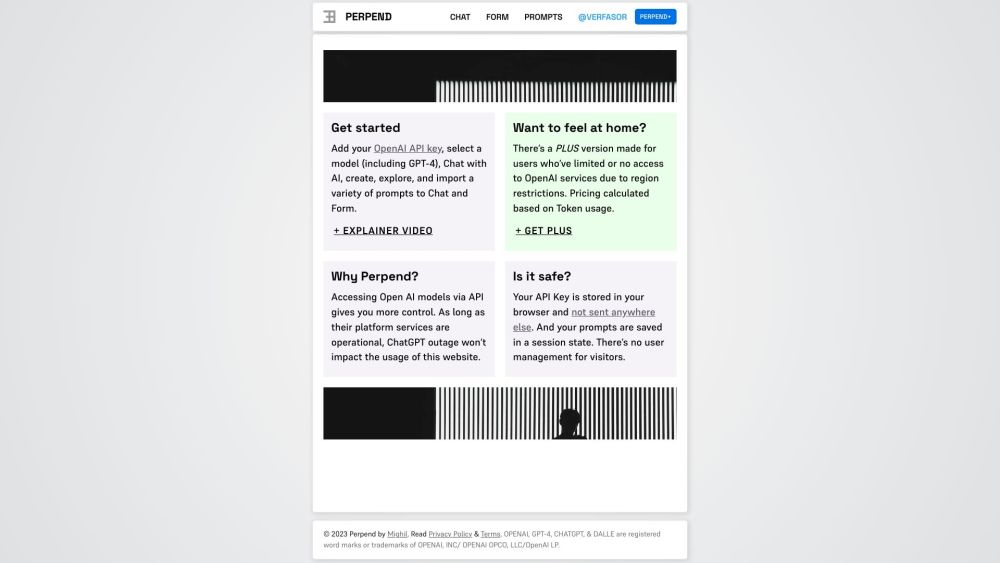 Perpend AI Playground: Free Access & PLUS Version for OpenAI Models