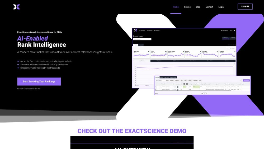 ExactScience: AI-Driven SERP Tracking, Organic Growth Tool