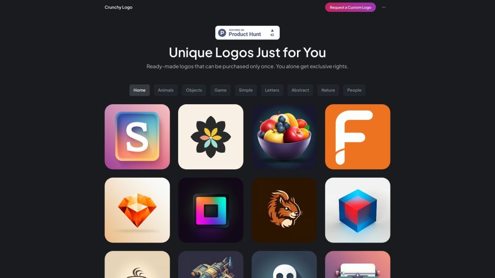 Crunchy Logo: Exclusive One-of-a-Kind Logos for Apps & Websites