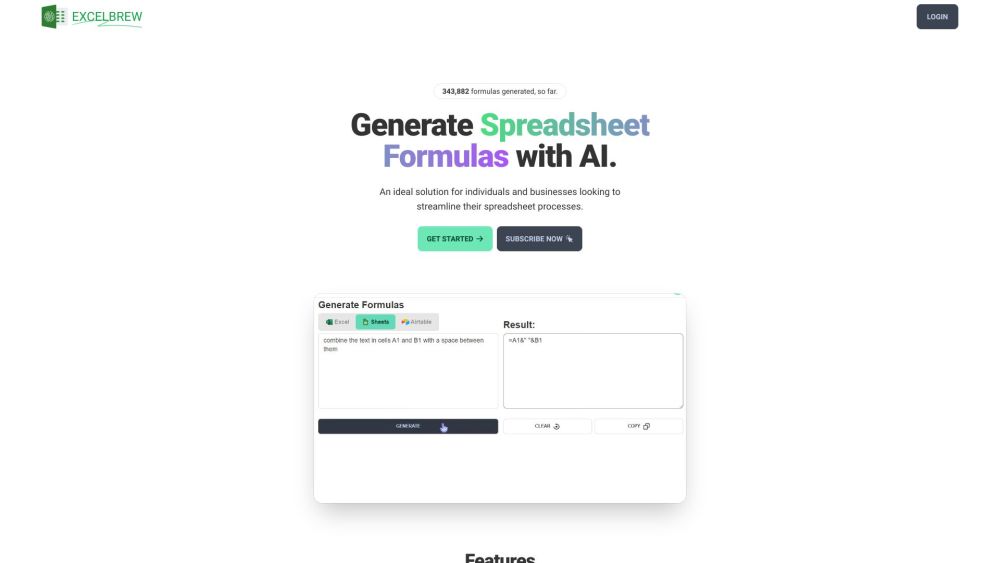 GPT Excel: Generate & Explain Excel, Google Sheets Formulas with AI