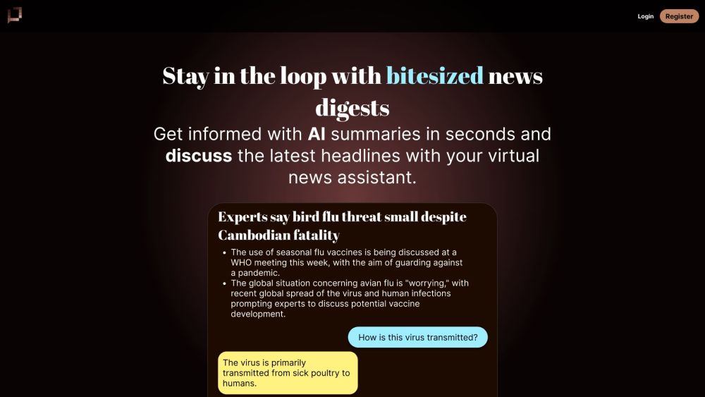 Bitesized News: AI Summaries, News Digests & Virtual Assistant