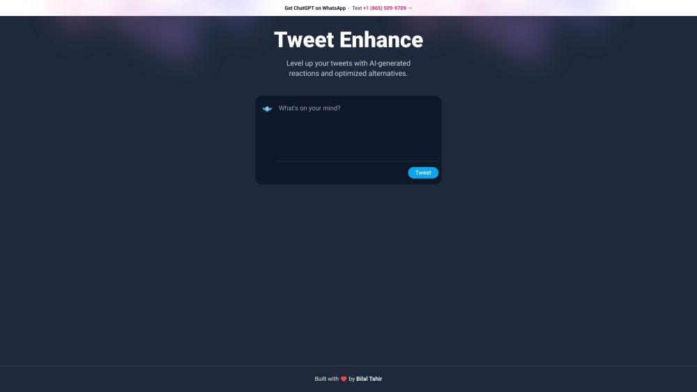 Tweet Enhance: AI Reactions & Optimized Alternatives for Twitter