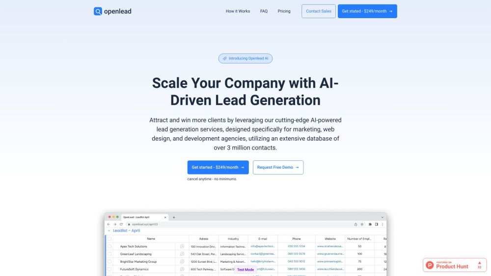 OpenLead: AI-Powered Lead Gen, Pricing, Reviews, Features, Alternatives