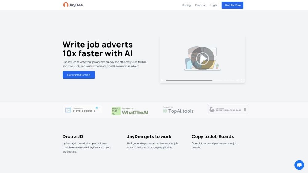 JayDee AI: Quick, Effective Job Ad Writing with AI-Powered Assistant