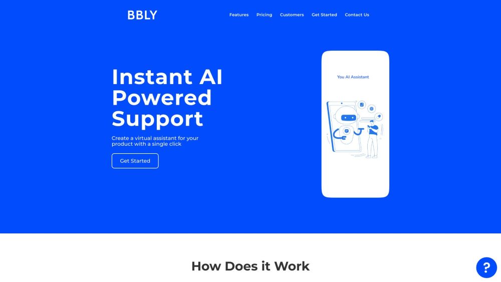 Bubbly: AI-Powered Support, GPT3 Tech, Instant One-Click Setup