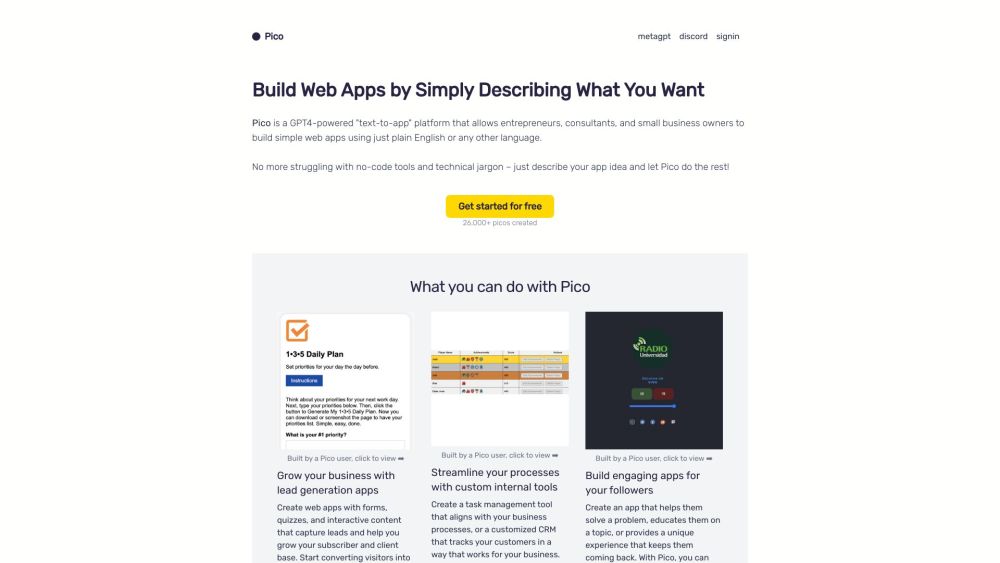 Pico: Build & Customize Websites Easily - No Coding Needed