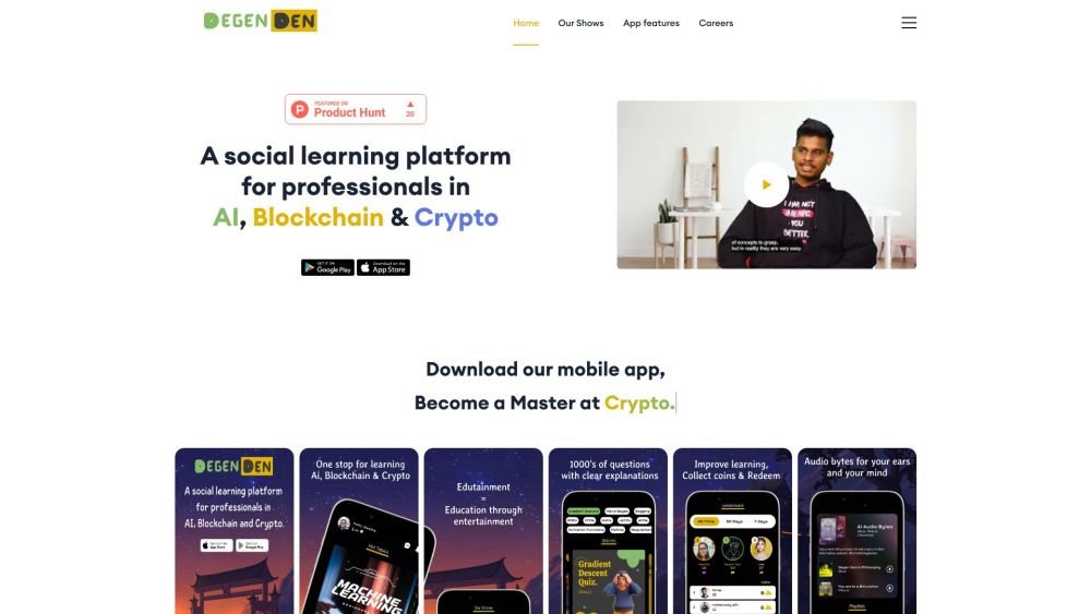 AI, Blockchain & Crypto Learning: Social Platform for Professionals