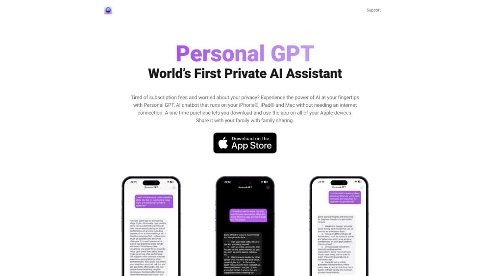 'Private LLM: Offline AI Chatbot for iOS & macOS - Secure & Free'