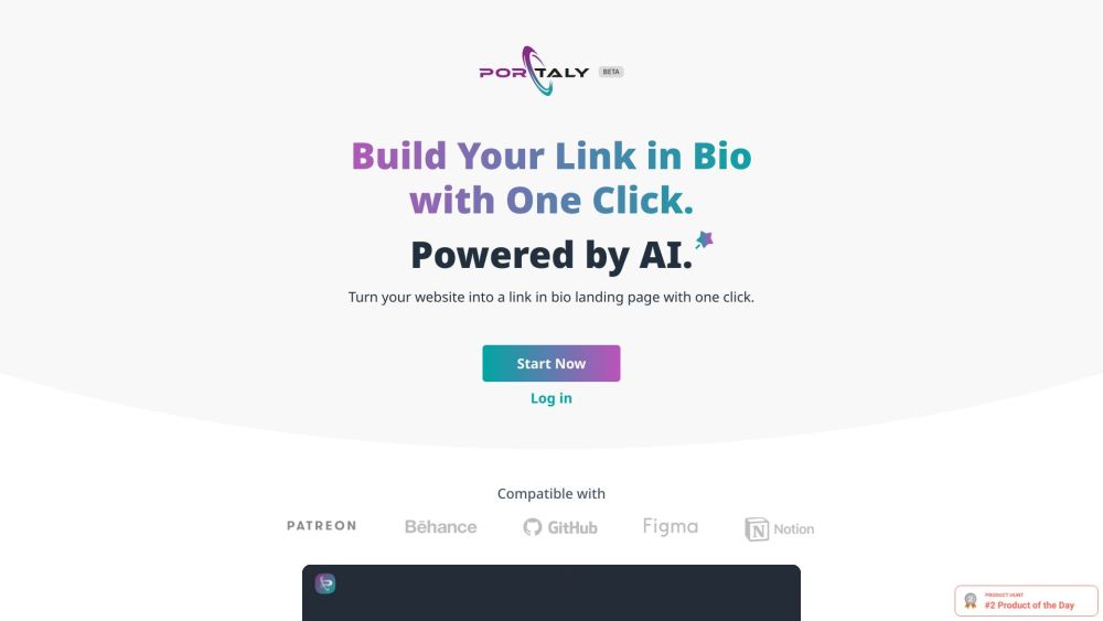 Portaly: AI Platform for Custom Link-in-Bio Landing Pages, Easy Creation