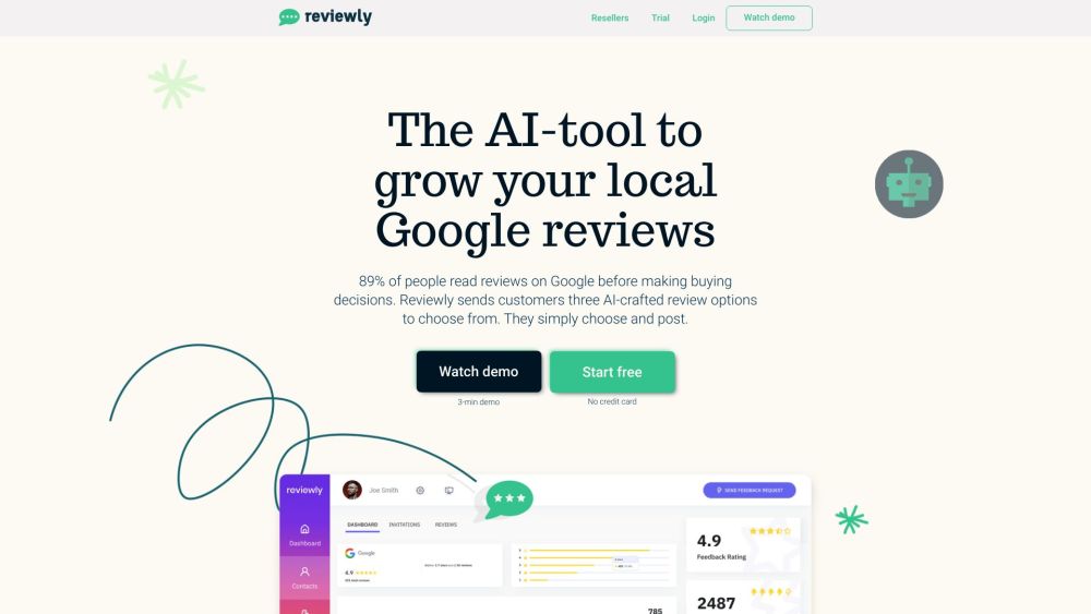 Reviewly | Skyrocket Your Google Reviews With AI : Use cases, Pricing, Reviews, Core features, alternatives