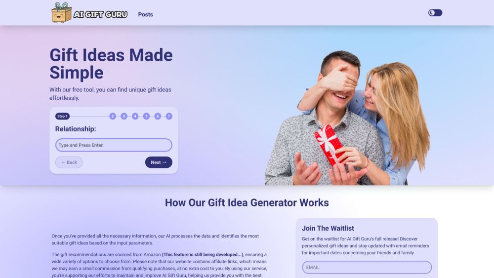 AI Gift Guru : Personalized AI-Powered Online Gift Suggestion Tool