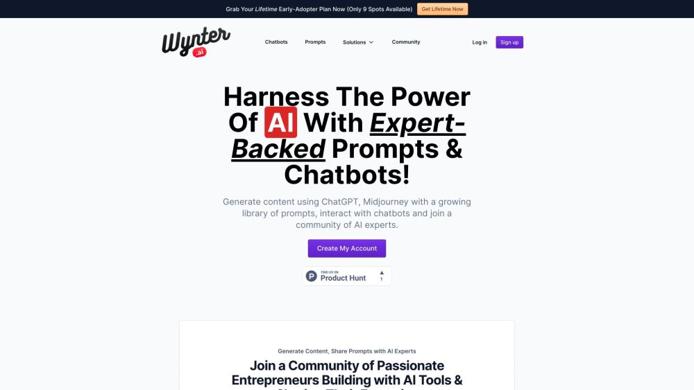 Wynter.ai: AI-Powered Content Creation & Chatbot Tools