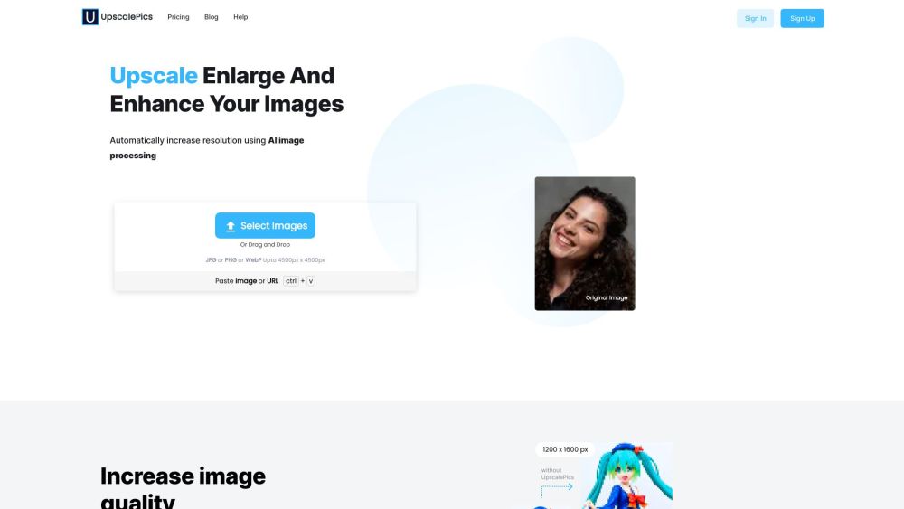 Upscalepics: Enhance Images, Increase Resolution & Remove Artifacts Free