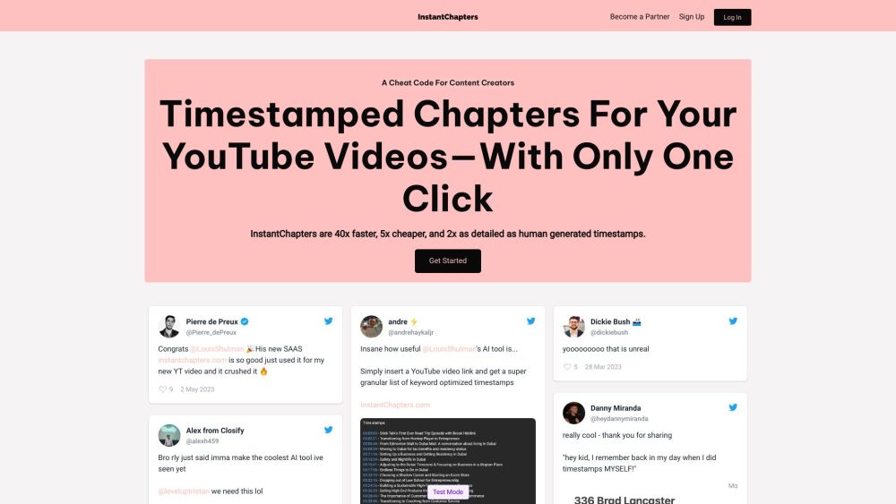 Instant Chapters : Use cases, Pricing, Reviews, Core features, alternatives