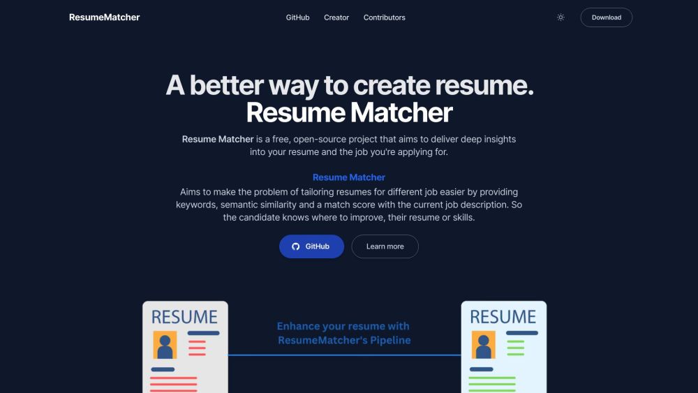 Resume Matcher: Free Open-Source ATS Tool to Tailor Resumes in Python