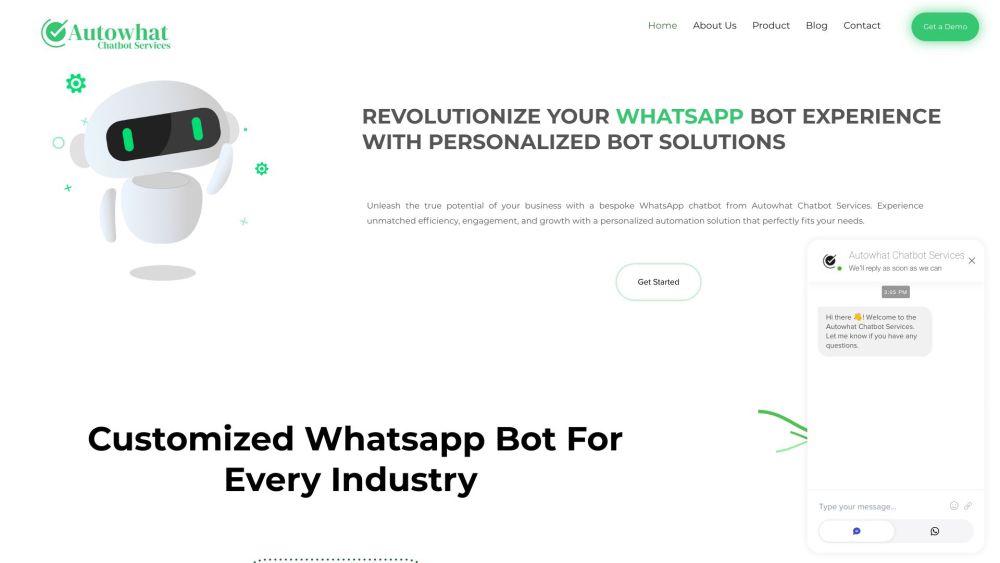 AutoWhat Chatbot Services : Use cases, Pricing, Reviews, Core features, alternatives