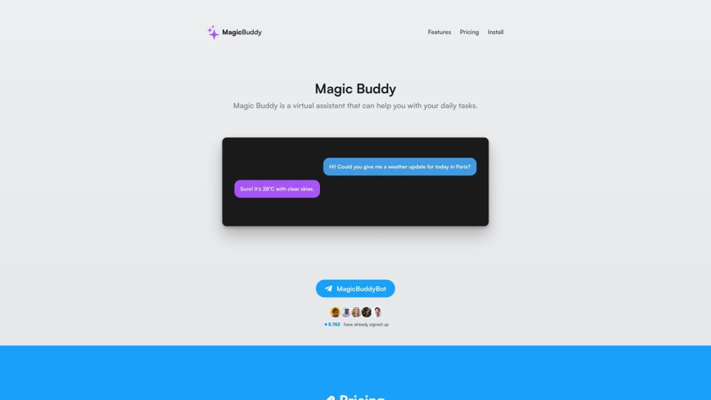 MagicBuddy: AI Chatbot for Telegram - Answers & Assistance via ChatGPT