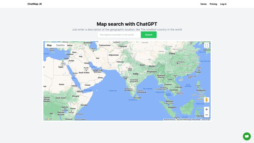 ChatMap-AI: AI Tool for Quick Location Search Based on Descriptions