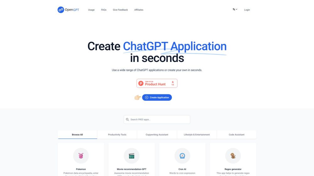 OpenGPT: Create Custom ChatGPT Apps Quickly with Pre-Built Options