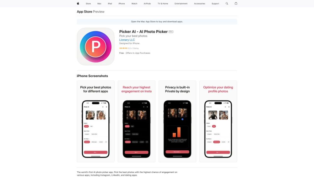 Picker AI: Premier AI Photo Selector for Optimal App Performance