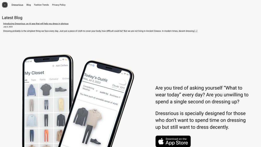 Dressrious: AI Stylist for Personalized Daily Outfit Suggestions