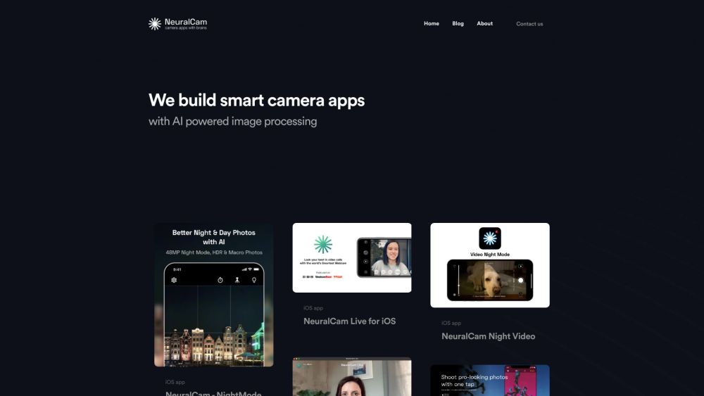 NeuralCam: AI-Powered Smart Camera Apps for Superior Image Processing