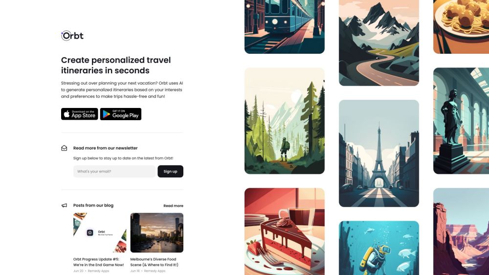 Orbt: AI-Powered Trip Planner for Personalized Itineraries