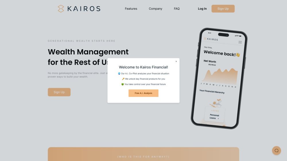 Kairos Financial: Investment, Financial Planning & Portfolio Management