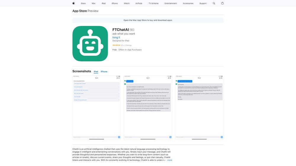 FTChatAI: Powerful AI Chat Client with iOS Support