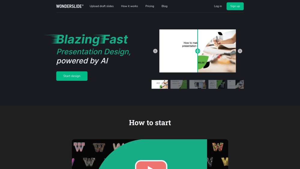 Wonderslide: Fast, Easy AI Tool for Stunning Presentation Design