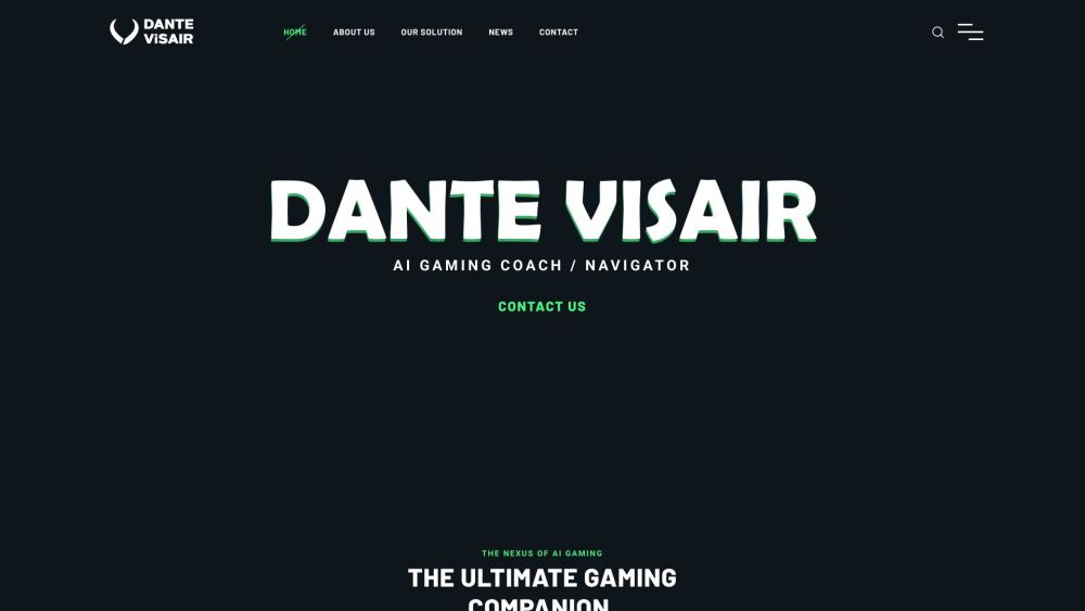 Dante Visair: AI-Driven Personalized Gaming Coach Assistant