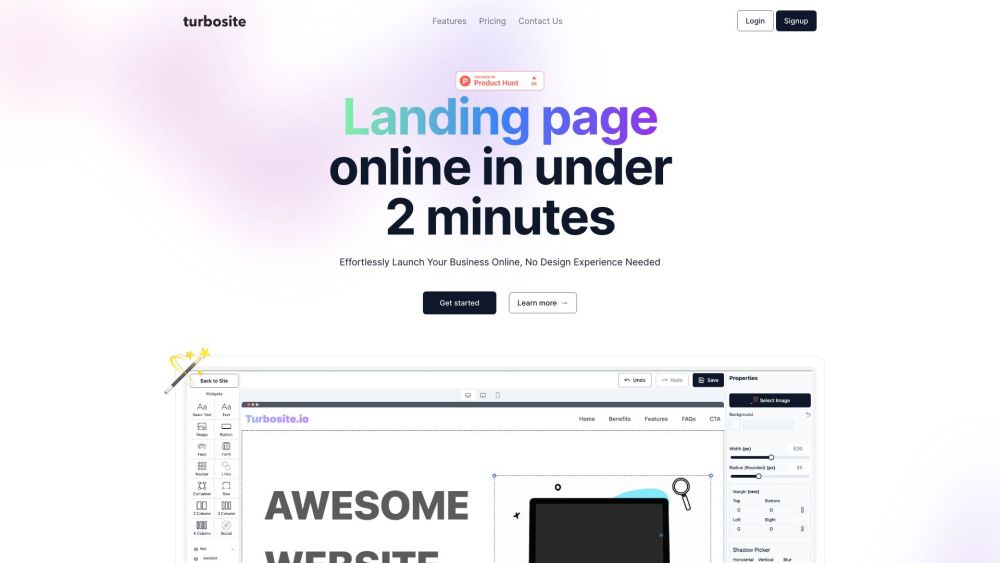 TurboSite: AI-Powered Landing Pages for Conversions & SEO Boost