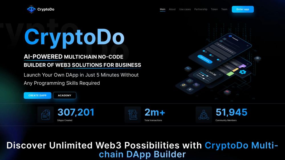 CryptoDo: Multichain No-Code Web3 Builder for Businesses