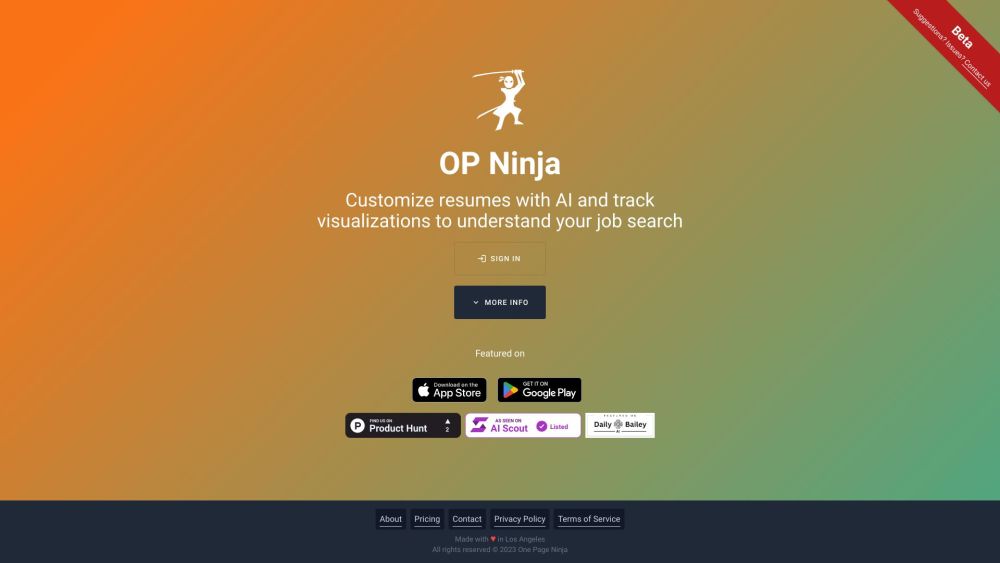 OP Ninja: AI-Powered Resume Builder with Built-In Tracking