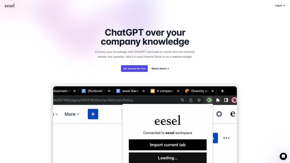 Eesel.ai: Connect Knowledge with ChatGPT, Store Data Securely