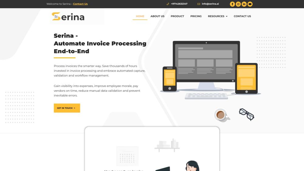 Serina : Automated Invoice Processing, Accuracy & Compliance