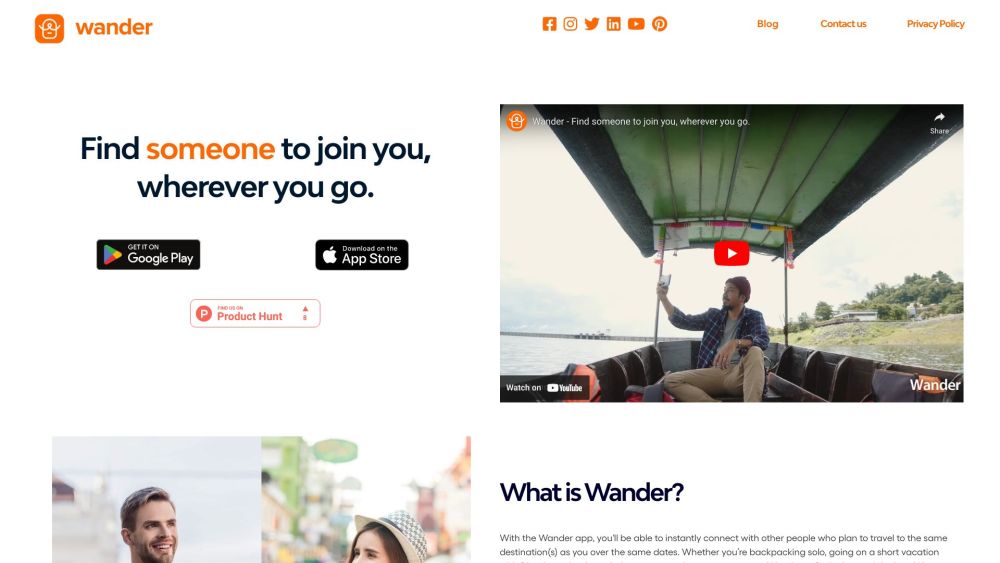 Wander: Connect with Like-Minded Travelers for Shared Trip Planning