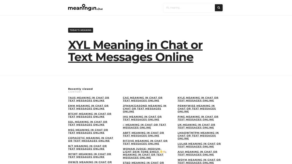 MeaningIn.Chat : Find Meanings of Chat Symbols, Emojis & Slang