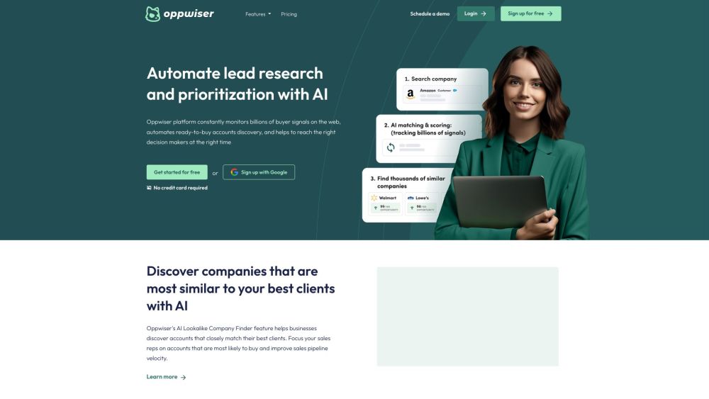 Oppwiser: AI-Powered Sales Platform for Targeted Account Discovery