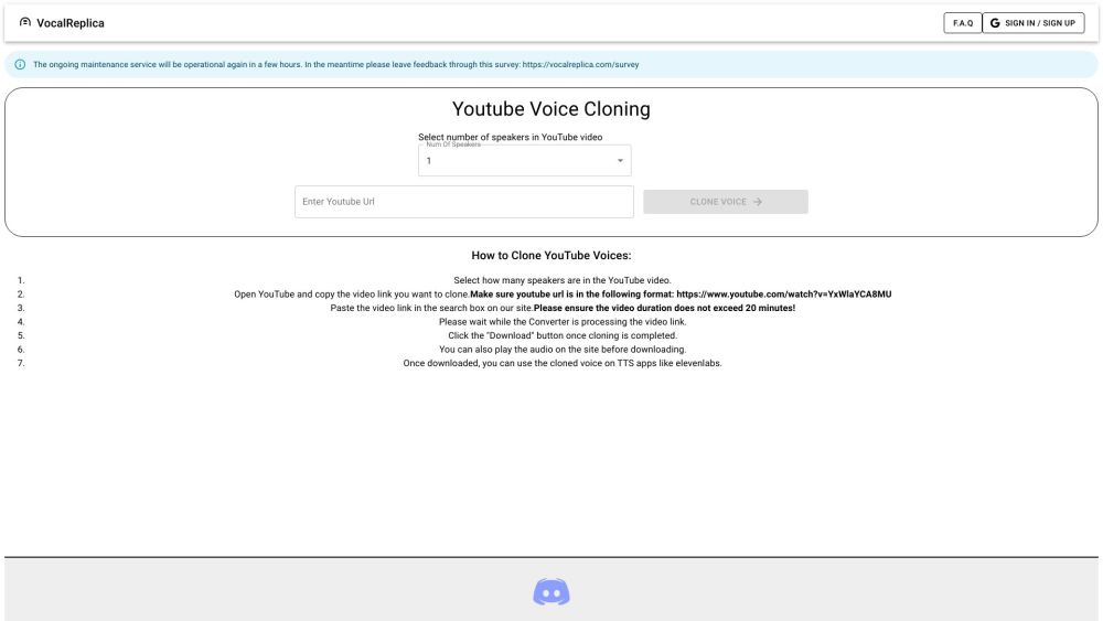 VocalReplica: Voice Cloning Services for YouTube Video Replication