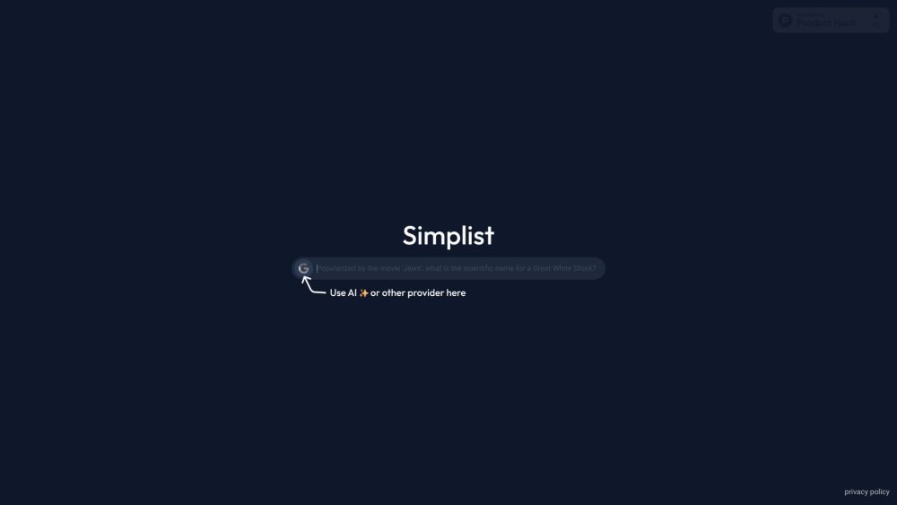 Simplist: AI-Powered, Customizable, Efficient New Tab Page for Browsers