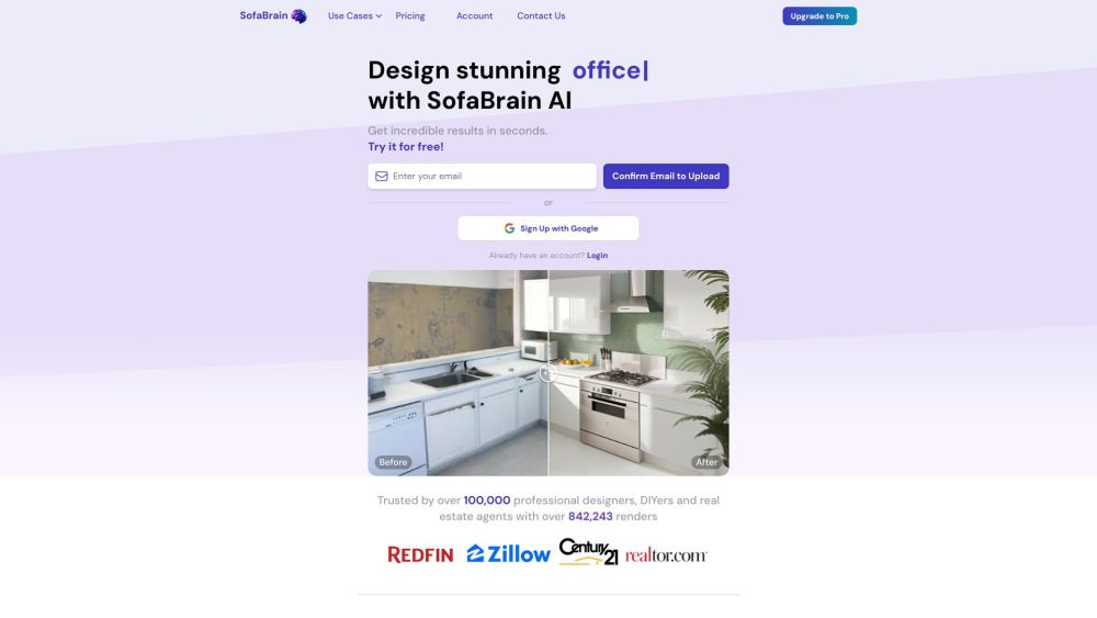 SofaBrain: AI-Powered Tool for Visualizing and Transforming Spaces