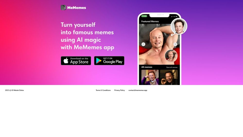 MeMemes: AI App Effortlessly Turns You and Friends into Famous Memes